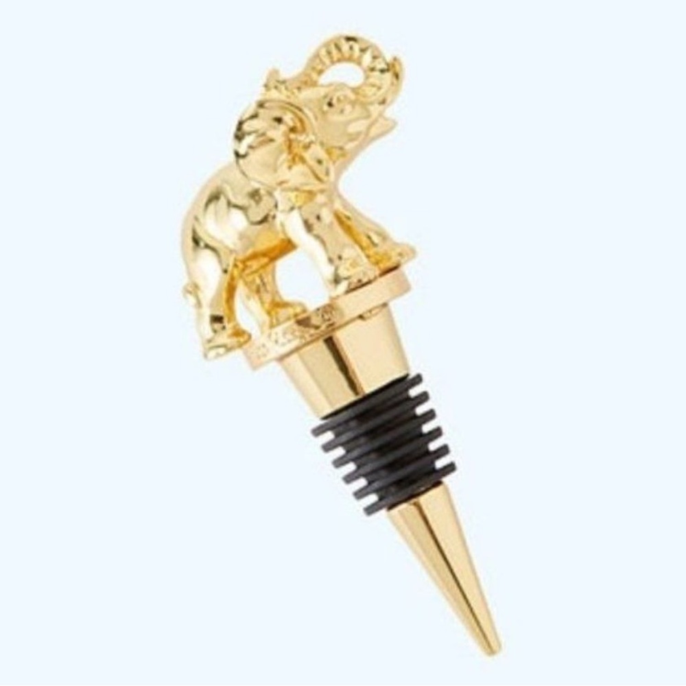 NWT Lilly Pulitzer Gold Elephant Bottle Stopper